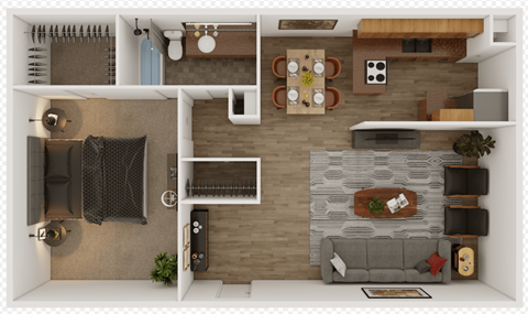 A1 690sqft 1 bedroom apartment at Carisma, Florida, 75240